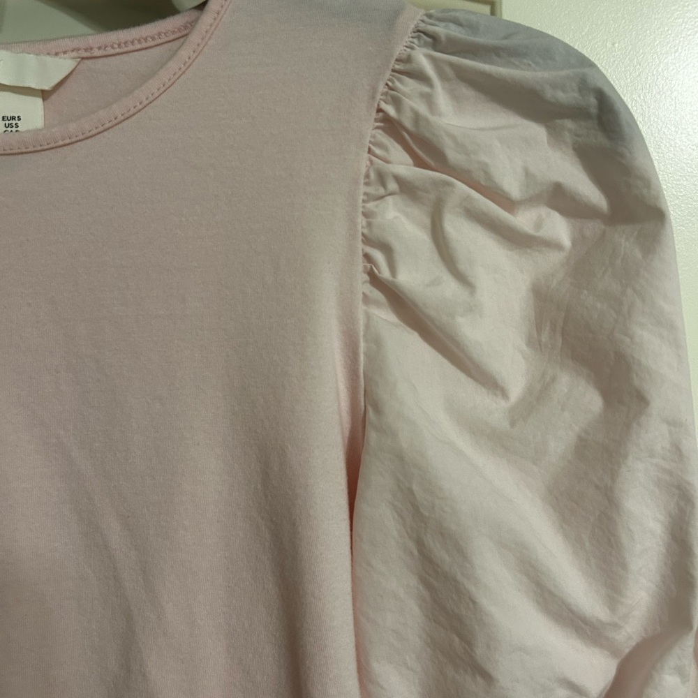 H&M Light Pink Casual Top